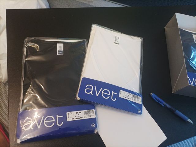 Pack 2 Camiseta interior manga corta cuello pico