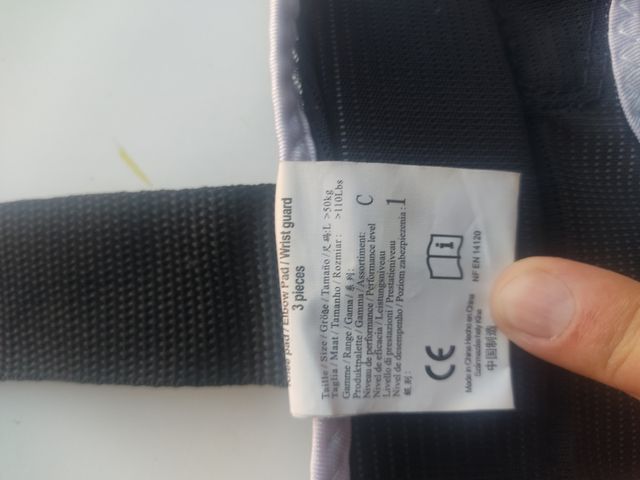 Muñequeras proteccion patinaje talla L