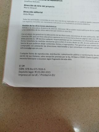 Libro de Matemáticas I, 1 Bachillerato