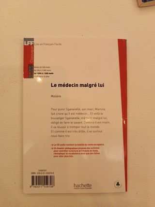Libro lectura Nivel B1 francés con CD