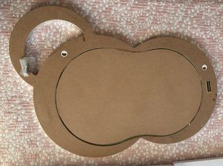 Espejo circulos plateado