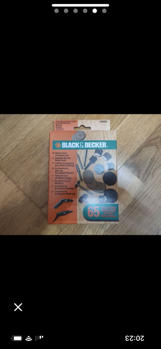 conjunto de 65 piezas de lija Black & Decker