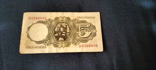 Billete de 5 pesetas 