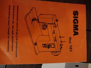 Máquina de coser sigma 161