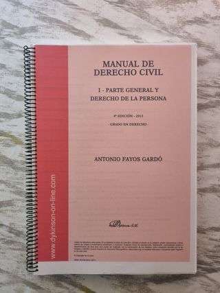 Manual de Derecho Civil.