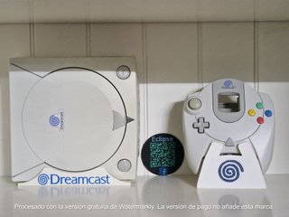 Lote Soporte Vertical Dreamcast +  Expositor mando