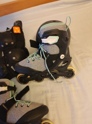 Patines Oxelo en linea con protecciones