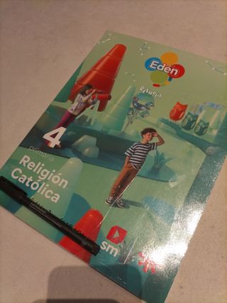 Libro NUEVO de religión 4 primaria edén revuela