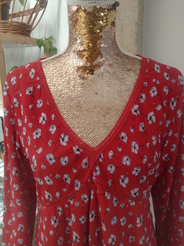 Vestido midi estampado