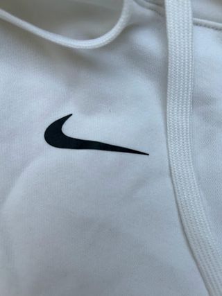 Sudadera Nike Blanca con Logotipos en las Mangas