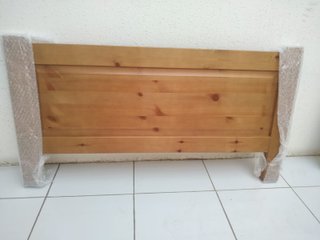 2 CABEZERAS DE CAMA DE MADERA (Con sus pies)
