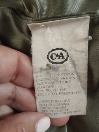 Gabardina camel