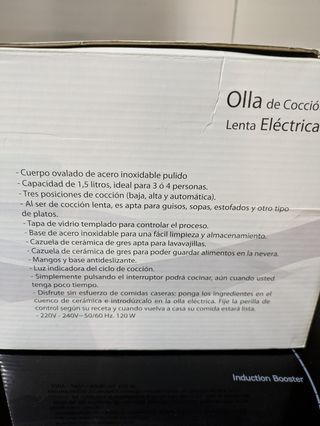 Olla cocción lenta sin estrenar