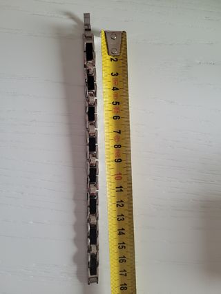 Bracciale  in acciaio e caucciù