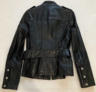 Chaqueta o cazadora estilo motero de piel negra