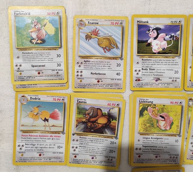 Carte semirare Pokémon anni 90