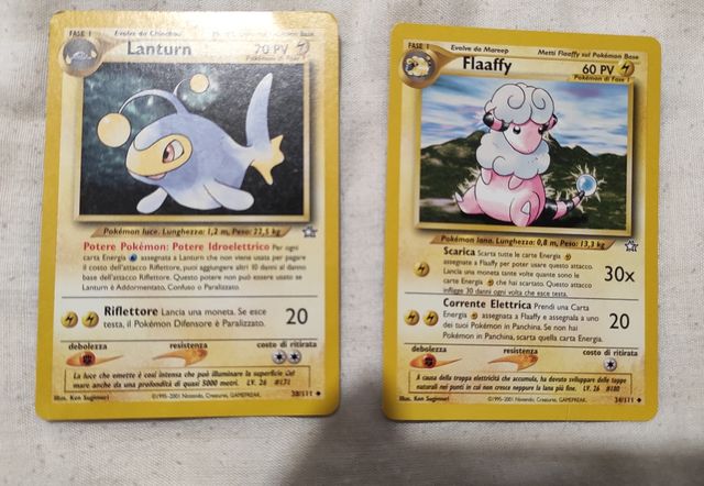Carte semirare Pokémon anni 90