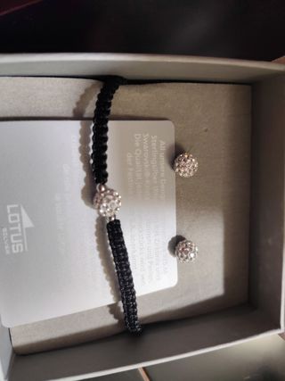 pulsera y pendientes lotus