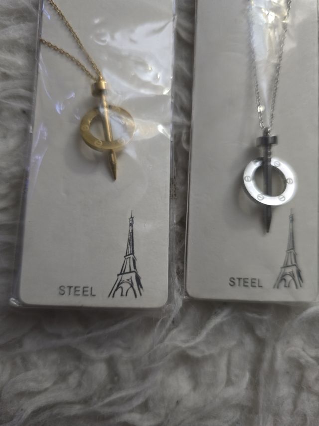 Lote colgantes clavo acero inoxidable