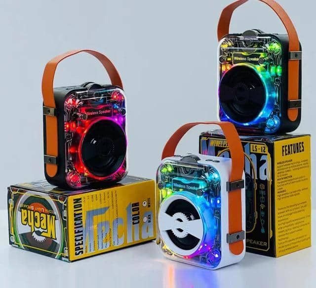 Altavoz Mini Mecha Luz Led Intermitente