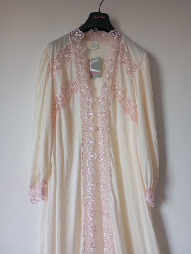 Vestaglia donna lunga con pizzo