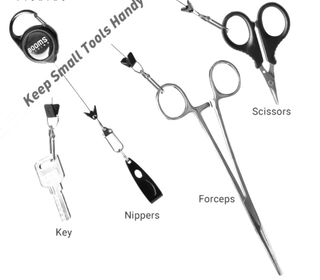 Llavero Retractil Pesca Mosca