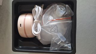 Saca leches elèctrica sin cables.