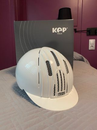 Casco Kep Endurance hipica blanco