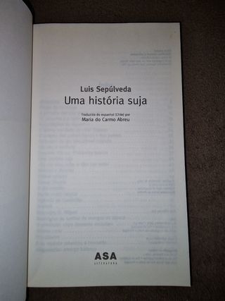 Uma história suja de Luís Sepúlveda