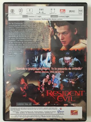 Resident Evil (2002) 💿 DVD 📽 🎬 🍿