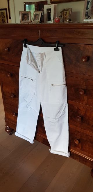 Cargo bianchi S cotone 100% y2k