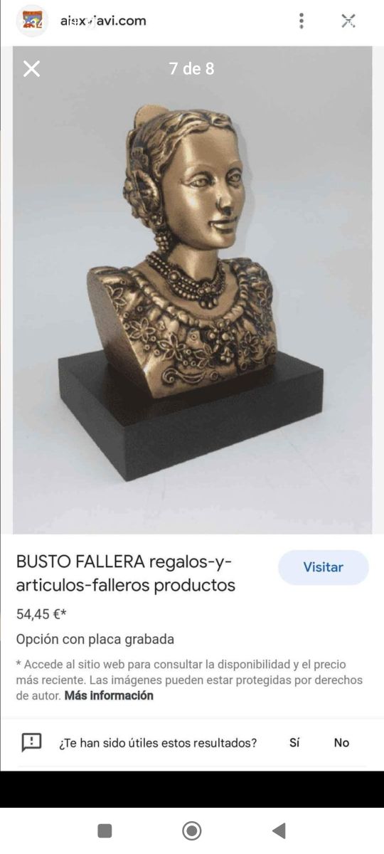 ANTIGUOS BUSTOS DE FALLEROS ARTESANALES