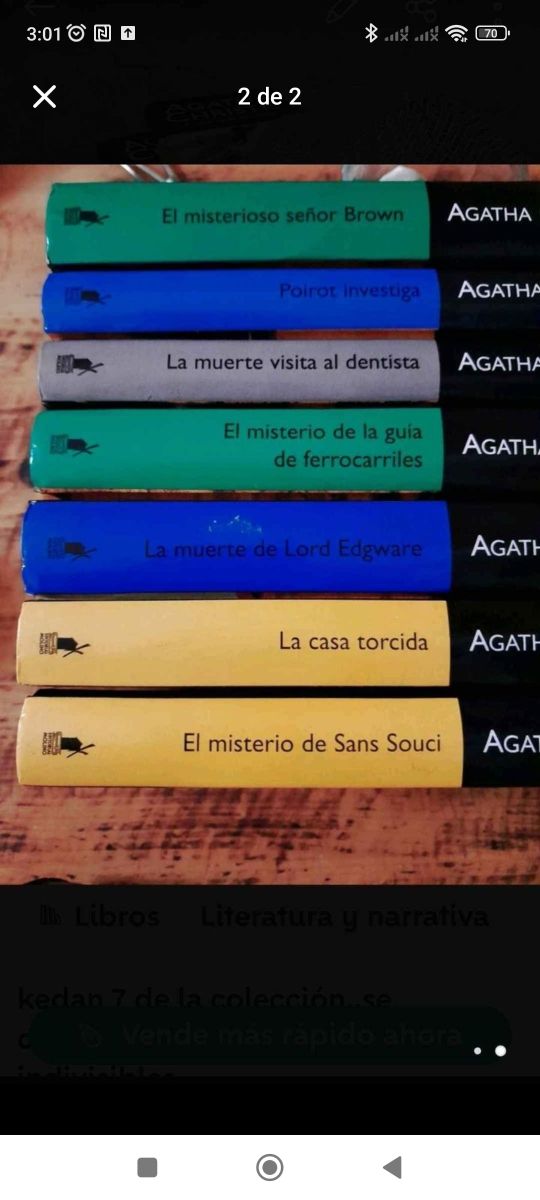 ANTIGUA LITERATURA AGATHA CHRISTIE
