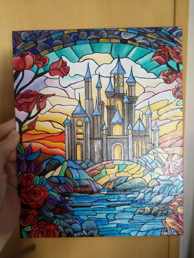 Cuadro Castillo Bella y Bestia