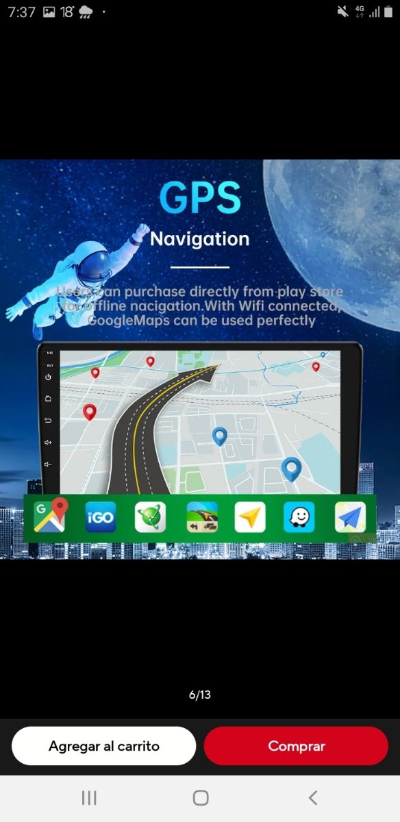 Radio pantalla android táctil