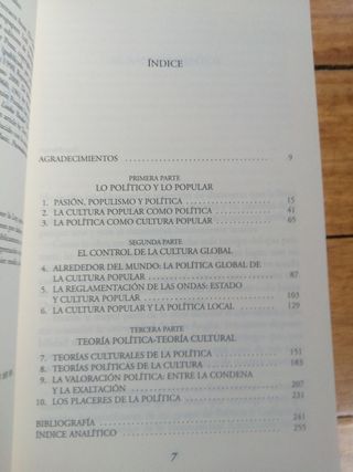 Política y Cultura Popular de J. Street
