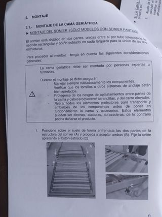 Cama ortopédica + carro elevador