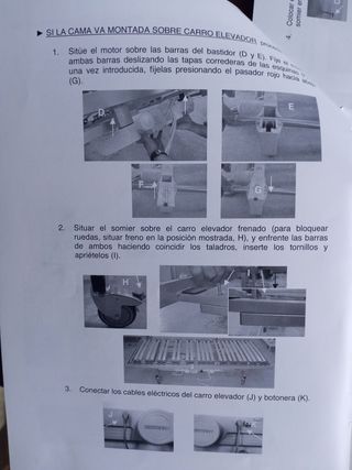 Cama ortopédica + carro elevador