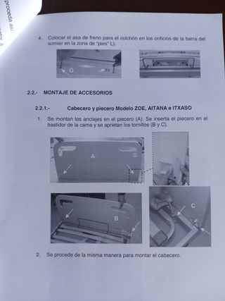 Cama ortopédica + carro elevador