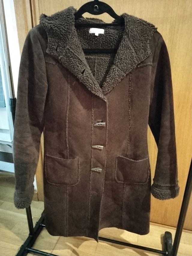 Abrigo borrego marrón