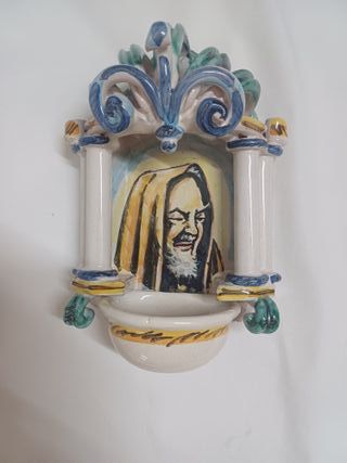 ACQUASANTIERA VINTAGE CERAMICA