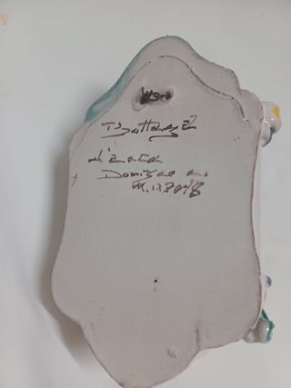 ACQUASANTIERA VINTAGE CERAMICA