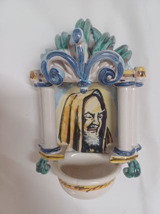 ACQUASANTIERA VINTAGE CERAMICA