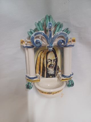 ACQUASANTIERA VINTAGE CERAMICA