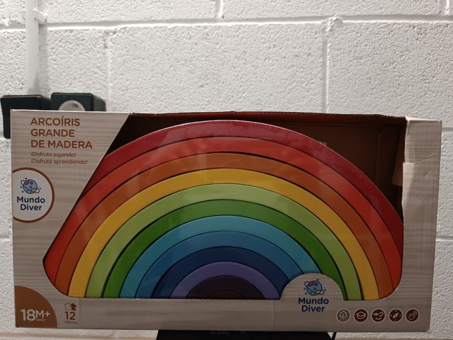 Arco iris de madera 12piezas
