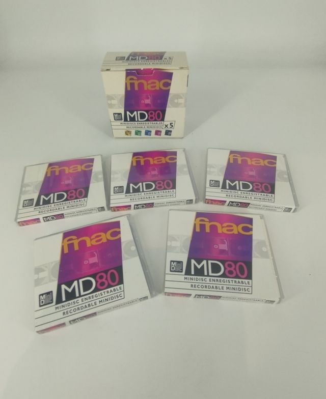 Caja 5 unidades minidisc