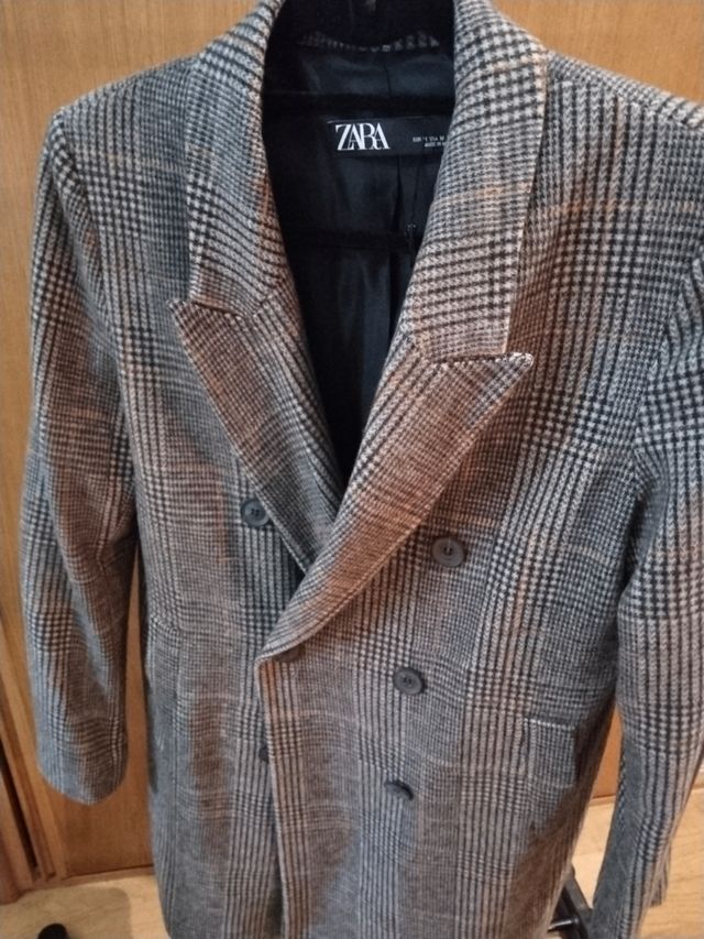 Chaqueta de lana cuadros