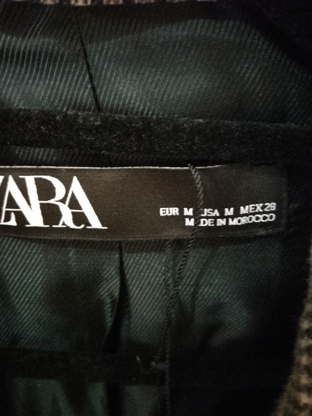 Chaqueta de lana cuadros