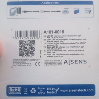 Cable Extensión USB 2.0 con amplificador