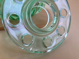 Scatola vetro con coperchio vintage - Mid Century